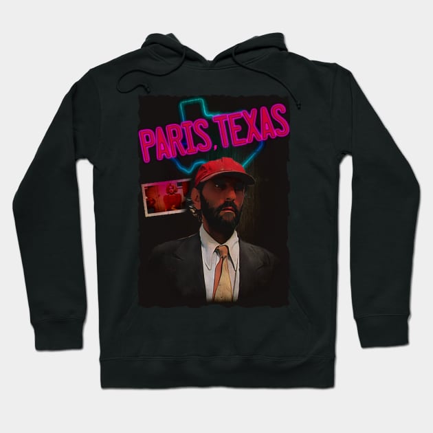 Cult Movie Paris, Texas Inspired Design Hoodie by HellwoodOutfitters